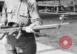 Image of Soldier displays a Lewis machine gun United States USA, 1918, second 6 stock footage video 65675048409
