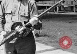 Image of Soldier displays a Lewis machine gun United States USA, 1918, second 8 stock footage video 65675048409