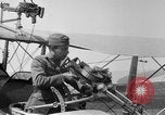 Image of Twin Lewis machine guns installed on DH-4 airplane Scarff ring United States USA, 1918, second 6 stock footage video 65675048411