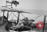 Image of Twin Lewis machine guns installed on DH-4 airplane Scarff ring United States USA, 1918, second 12 stock footage video 65675048411