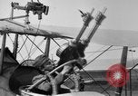 Image of Twin Lewis machine guns installed on DH-4 airplane Scarff ring United States USA, 1918, second 14 stock footage video 65675048411