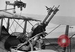 Image of Twin Lewis machine guns installed on DH-4 airplane Scarff ring United States USA, 1918, second 15 stock footage video 65675048411