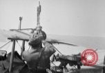 Image of Twin Lewis machine guns installed on DH-4 airplane Scarff ring United States USA, 1918, second 22 stock footage video 65675048411
