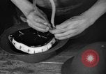 Image of World War 1 American Army helmets assembled at Ford plant Philadelphia Pennsylvania USA, 1918, second 30 stock footage video 65675048436