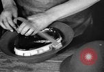 Image of World War 1 American Army helmets assembled at Ford plant Philadelphia Pennsylvania USA, 1918, second 32 stock footage video 65675048436