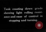 Image of Mark VIII tank driving through a stone wall Bridgeport Connecticut USA, 1918, second 1 stock footage video 65675048450