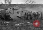 Image of Mark VIII tank driving through a stone wall Bridgeport Connecticut USA, 1918, second 46 stock footage video 65675048450