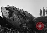 Image of British Mk IV tank France, 1918, second 8 stock footage video 65675048478