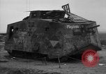 Standbild zerstörten deutschen britischen und französischen Tanks Frankreich, 1918, aus Sekunde 56 historischem Filmmaterial Videoclip 65675048491