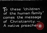 Image of preaching Christianity Africa, 1931, second 1 stock footage video 65675048509