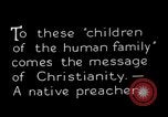 Image of preaching Christianity Africa, 1931, second 9 stock footage video 65675048509