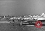 Image of F-84E Thunderjet aircraft Munich Germany, 1951, second 4 stock footage video 65675048629