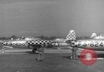 Image of F-84E Thunderjet aircraft Munich Germany, 1951, second 7 stock footage video 65675048629
