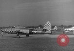 Image of F-84E Thunderjet aircraft Munich Germany, 1951, second 9 stock footage video 65675048629