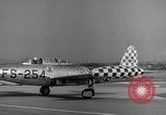 Image of Republic F-84 Thunderjet Munich Germany, 1951, second 17 stock footage video 65675048630