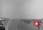 Image of Italian de Havilland Vampire jet aircraft Wiesbaden Germany, 1951, second 1 stock footage video 65675048631