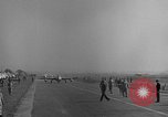 Image of Italian de Havilland Vampire jet aircraft Wiesbaden Germany, 1951, second 8 stock footage video 65675048631