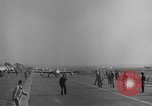 Image of Italian de Havilland Vampire jet aircraft Wiesbaden Germany, 1951, second 13 stock footage video 65675048631