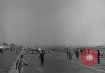 Image of Italian de Havilland Vampire jet aircraft Wiesbaden Germany, 1951, second 14 stock footage video 65675048631