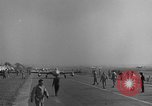 Image of Italian de Havilland Vampire jet aircraft Wiesbaden Germany, 1951, second 15 stock footage video 65675048631