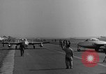 Image of Italian de Havilland Vampire jet aircraft Wiesbaden Germany, 1951, second 17 stock footage video 65675048631