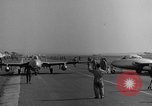 Image of Italian de Havilland Vampire jet aircraft Wiesbaden Germany, 1951, second 20 stock footage video 65675048631