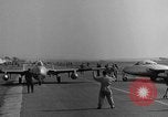 Image of Italian de Havilland Vampire jet aircraft Wiesbaden Germany, 1951, second 21 stock footage video 65675048631