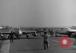 Image of Italian de Havilland Vampire jet aircraft Wiesbaden Germany, 1951, second 22 stock footage video 65675048631