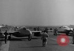 Image of Italian de Havilland Vampire jet aircraft Wiesbaden Germany, 1951, second 26 stock footage video 65675048631