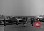 Image of Italian de Havilland Vampire jet aircraft Wiesbaden Germany, 1951, second 28 stock footage video 65675048631