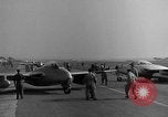 Image of Italian de Havilland Vampire jet aircraft Wiesbaden Germany, 1951, second 29 stock footage video 65675048631