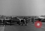 Image of Italian de Havilland Vampire jet aircraft Wiesbaden Germany, 1951, second 31 stock footage video 65675048631