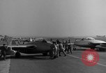Image of Italian de Havilland Vampire jet aircraft Wiesbaden Germany, 1951, second 34 stock footage video 65675048631