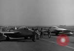 Image of Italian de Havilland Vampire jet aircraft Wiesbaden Germany, 1951, second 36 stock footage video 65675048631