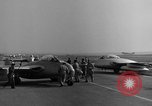 Image of Italian de Havilland Vampire jet aircraft Wiesbaden Germany, 1951, second 38 stock footage video 65675048631