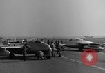 Image of Italian de Havilland Vampire jet aircraft Wiesbaden Germany, 1951, second 39 stock footage video 65675048631