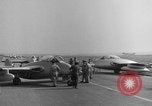 Image of Italian de Havilland Vampire jet aircraft Wiesbaden Germany, 1951, second 41 stock footage video 65675048631