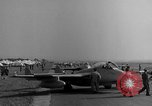 Image of Italian de Havilland Vampire jet aircraft Wiesbaden Germany, 1951, second 44 stock footage video 65675048631