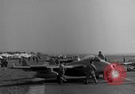 Image of Italian de Havilland Vampire jet aircraft Wiesbaden Germany, 1951, second 46 stock footage video 65675048631