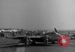 Image of Italian de Havilland Vampire jet aircraft Wiesbaden Germany, 1951, second 47 stock footage video 65675048631