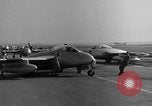 Image of Italian de Havilland Vampire jet aircraft Wiesbaden Germany, 1951, second 53 stock footage video 65675048631