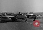 Image of Italian de Havilland Vampire jet aircraft Wiesbaden Germany, 1951, second 54 stock footage video 65675048631