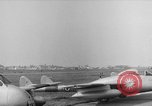 Image of Italian Vampire Jet planes Wiesbaden Germany, 1951, second 1 stock footage video 65675048632