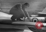 Image of Vampire jet aircraft Wiesbaden Germany, 1951, second 4 stock footage video 65675048633