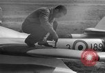 Image of Vampire jet aircraft Wiesbaden Germany, 1951, second 5 stock footage video 65675048633