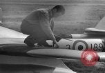 Image of Vampire jet aircraft Wiesbaden Germany, 1951, second 6 stock footage video 65675048633