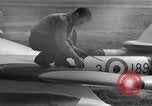 Image of Vampire jet aircraft Wiesbaden Germany, 1951, second 7 stock footage video 65675048633