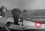 Image of Vampire jet aircraft Wiesbaden Germany, 1951, second 36 stock footage video 65675048633