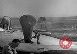 Image of Vampire jet aircraft Wiesbaden Germany, 1951, second 37 stock footage video 65675048633