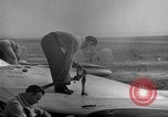 Image of Vampire jet aircraft Wiesbaden Germany, 1951, second 40 stock footage video 65675048633